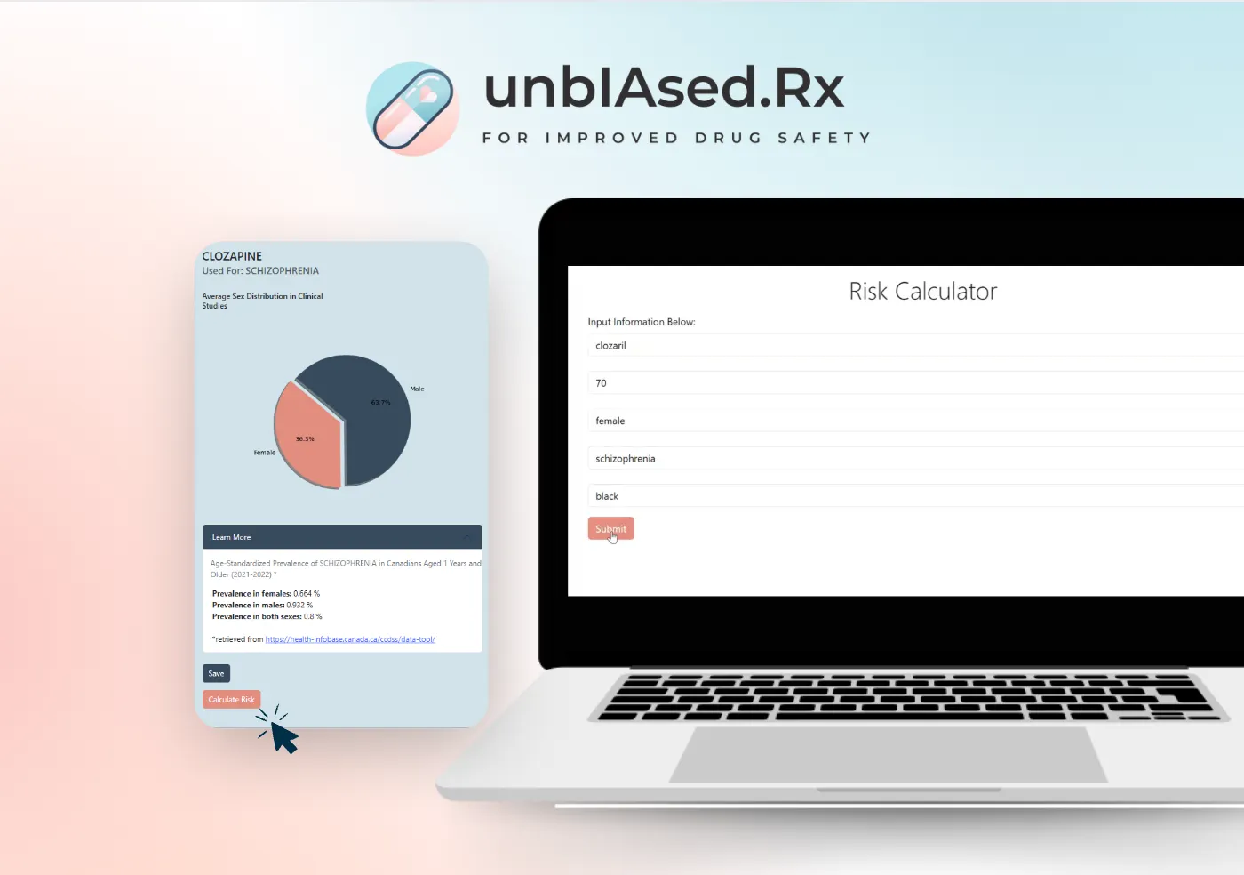 unbIAsed.Rx - Research project thumbnail showing An AI-powered platform providing data-driven insig...